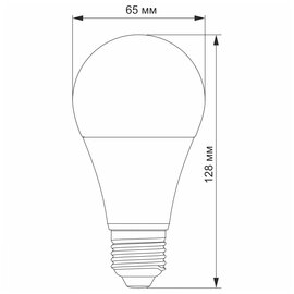 Зображення 3 Світлодіодна лампочка Titanum A65 15W E27 4100K (TLA6515274) з цоколем E27