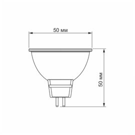 Зображення 3 LED лампочка Titanum MR16 6W GU5.3 4100K (TLMR1606534) на 50 Вт