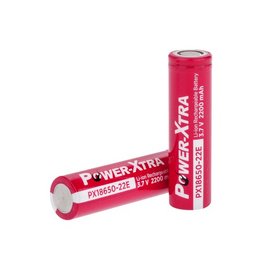 Зображення  Акумулятор Power-Xtra 18650 2200mAh 3.7V, Red