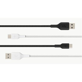 Изображение 2 Кабель Belkin USB-A на USB-С, BRAIDED, 1m, white - CAB002BT1MWH