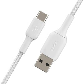 Изображение 4 Кабель Belkin USB-A на USB-С, BRAIDED, 1m, white - CAB002BT1MWH