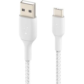 Изображение 5 Кабель Belkin USB-A на USB-С, BRAIDED, 1m, white - CAB002BT1MWH