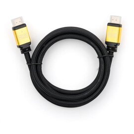 Зображення  Кабель мультимедійний Vinga HDMI to HDMI 3.0 m V2.0 metal - VCPDCHDMI2VMM3BK