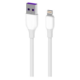 Изображение  Кабель 2E USB-A на Lightning, Glow 1m, white - 2E-CCAL-WH