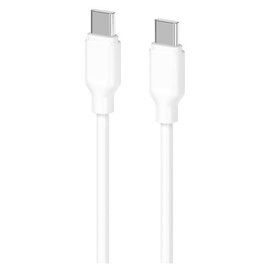 Изображение  Кабель 2E USB-C - USB-C, Glow, 60W, 1m, white - 2E-CCCC-WH