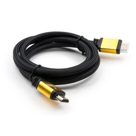 Зображення 3 Кабель мультимедійний Vinga HDMI to HDMI 5 m metal V2.0 - VCPDCHDMI2VMM5BK