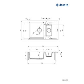 Зображення 2 Кухонна мийка Deante Andante, ZQN_7113