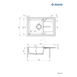 Зображення 3 Мийка для кухні Deante Leda, ZRD_7113
