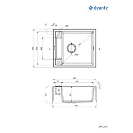 Зображення 3 Мийка для кухні Deante Magnetic, ZRM_G103