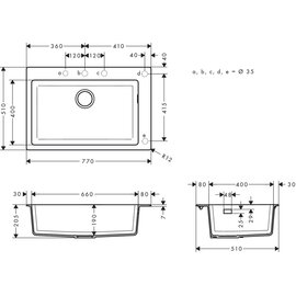 Зображення 3 Мийка для кухні Hansgrohe S51, 43313290