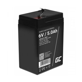 Зображення  Свинцево-кислотний акумулятор Green Cell AGM11, 6V 5Ah