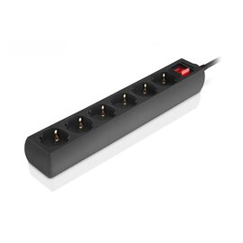 Зображення 5 REAL-EL RS-6 Protect M 1.8м Black 6 розеток