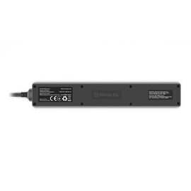 Зображення 6 REAL-EL RS-6 Protect M 1.8м Black 6 розеток