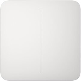 Изображение  Smart кнопка Ajax SoloButton 2-gang White, Цвет: белый