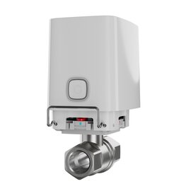 Зображення  Кран з електроприводом Ajax WaterStop 1 valve White, Розмір різьблення: 1 дюйм (25 мм), Колір: білий