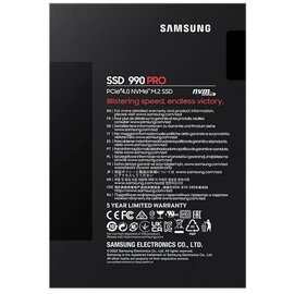 Изображение 6 SSD диск Samsung 990 PRO series 1TB M.2 PCIe 4.0 x4 MLC &mdash; MZ-V9P1T0BW