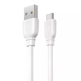 Изображение  Кабель Remax Suji USB-microUSB, 1м White - RC-138m W