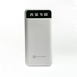 Изображение  Повербанк ElectroHouse 10000mAh Type-C White &mdash; EH-P-01-W