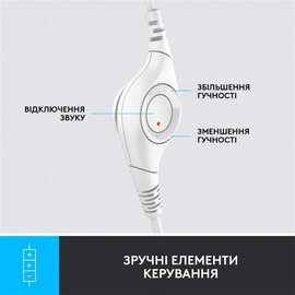 Изображение 3 Наушники Logitech H390 USB White &mdash; 981-001286 для ПК