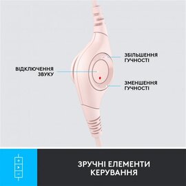 Изображение 4 Наушники Logitech H390 USB Rose &mdash; 981-001281 поворотный