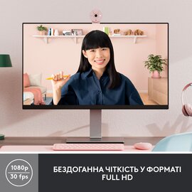 Изображение 2 Веб-камера Logitech Brio 300 Rose - 960-001448
