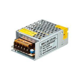 Зображення  Блок живлення Ledua MN 48W-IP20 12V на 12V DC, Струм (А): 4 А