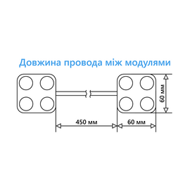 Зображення 6 Світлодіодний модуль Ledua 2835-4smd X-line X4 IP67 White на 4.0 Вт