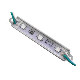 Зображення  LED модуль Ledua 5050-3smd 12V IP65 Green зеленого світіння