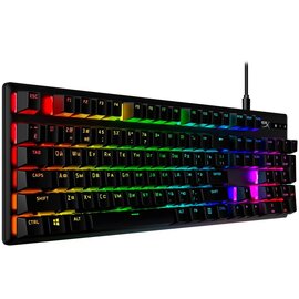 Зображення 2 Клавіатура HyperX Alloy Origins Red RGB PBT ENG/RU USB Black - 639N3AA