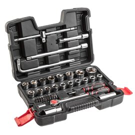 Зображення  Торцеві головки Top Tools 1/4 ", 1/2", 47шт. - 38D550