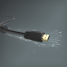Зображення 2 Кабель мультимедійний Hama HDMI - HDMI 4K Ethernet Gold 10 m Black - 00205009