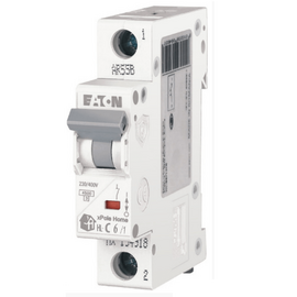 Изображение  Автоматический выключатель Eaton HL-C6/1 (1Р) C 6А, Номинальный ток: 6А