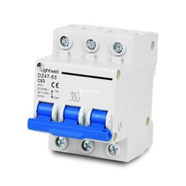 Зображення  Автоматичний вимикач Lightwell MCB 3P 63A 3-полюсний