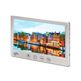 Зображення 3 Домофонний комплект LightVision Amsterdam FHD White + Rio FHD Grey сенсорні кнопки, Колір (домофон + панель): білий + сірий