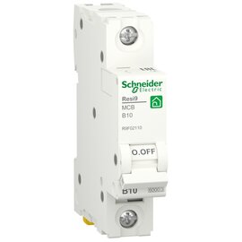 Зображення  Автоматичний вимикач Schneider Electric RESI9 1Р B 10А (6кА) 1-полюсний