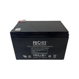 Зображення  Свинцево-кислотний акумулятор ProFix NP15-12, 12V 15Ah, Ємність (Аг): 15 А&middot;год