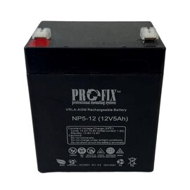 Зображення  Свинцево-кислотний акумулятор ProFix NP5-12, 12V 5Ah, Ємність (Аг): 5 А&middot;год