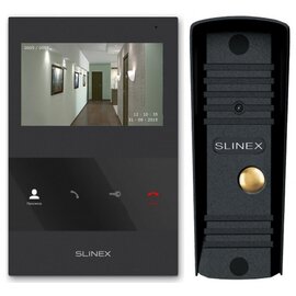 Зображення  Комплект відеодомофона Slinex SQ-04 Black + ML-16НD Black