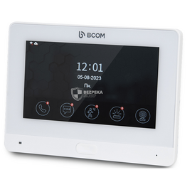 Изображение  Видеодомофон Bcom BD-760FHD/T White, Цвет корпуса: белый
