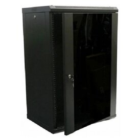 Изображение  Коммуникационный шкаф Hypernet 19``, WMNC66-18U-FLAT-Black, Высота: 18U