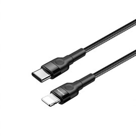 Зображення  Кабель ColorWay USB-C-Lightning (PD Fast Charging 20W), 3.0А, 0.3м, Black - CW-CBPDCL054-BK