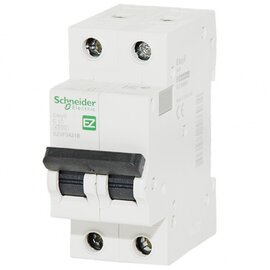 Зображення  Автоматичний вимикач Schneider Electric EZ9 2Р 10А (4.5кА), Номінальний струм: 10А