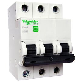 Зображення  Автоматичний вимикач Schneider Electric EZ9 3Р 63А (4.5кА), Номінальний струм: 63А