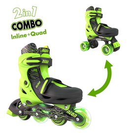 Зображення  Ролики для дітей Neon Сombo, 34-37, light green - NT10G4