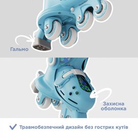 Зображення 2 Ролики для дітей Y-Volution Skates, 24-28, blue - YR25B4