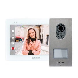 Изображение  Комплект видеодомофона ВРТ XTS-7 WIFI White Kit, Цвет (домофон + панель): белый + серый