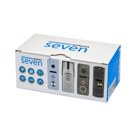 Зображення 3 Панель виклику Seven CP-7507 FHD Silver під накладний монтаж, Колір корпусу: сріблястий