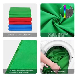 Зображення 4 Фон для фото Puluz PU5207G green Chroma Key 2х2м