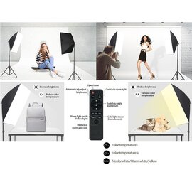 Зображення 6 Студійне освітлення Visico LED-170 Double Kit