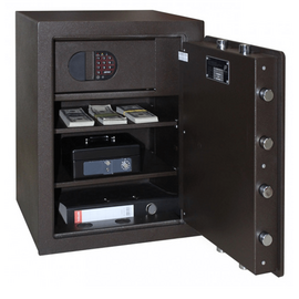 Зображення 3 Зламостійкий сейф Griffon CLE I.55.ET Brown кодовий електронний замок